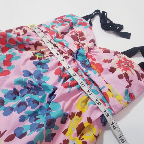 Peter Som Floral Smocked Baby Doll Blouse - Picture 7 of 12